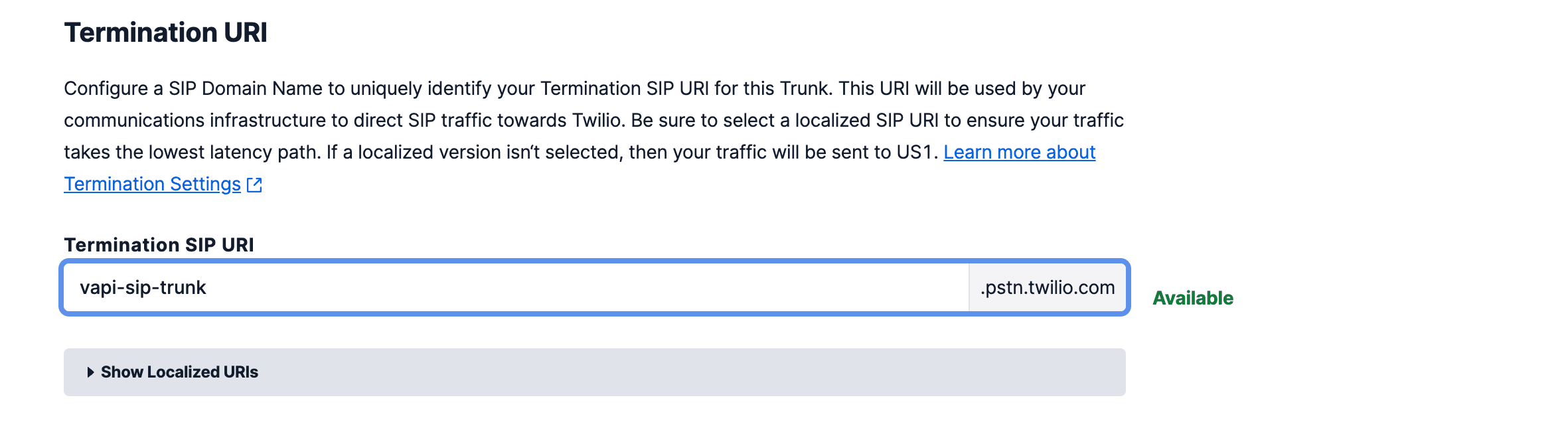 Twilio SIP Integration | Vapi Twilio SIP Integration | Vapi